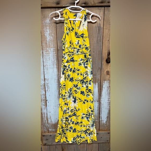 Yellow Floral Dress - Picture 1 of 4
